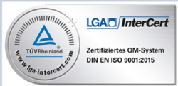 Qualitätssiegel TÜV Rheinland Qualitätssiegel TÜV Rheinland